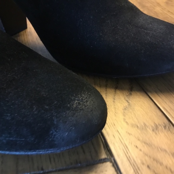 100% Suede Distressed Ankle Boots - Picture 9 of 11